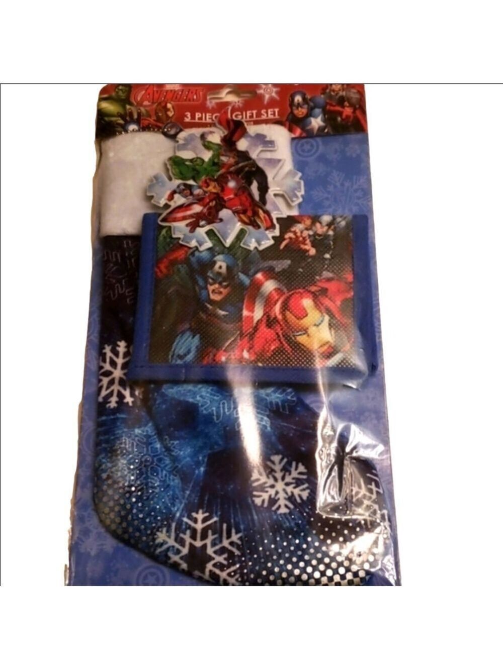 Avengers Christmas Stocking 3 Piece Gift Set by Marvel New In Package